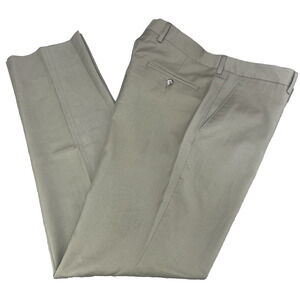 Jos A Bank Executive Collection Mens 36x33 Tailored Fit Slacks Dark Khaki Flat